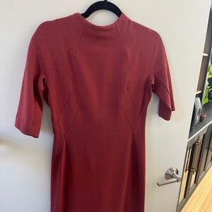 MM Lafleur burnt red work dress